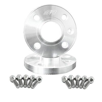 2 distanziali alluminio 16,5mm 4x100 mozzo 60,1 con bulloneria Fortwo