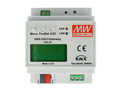 MeanWell KDA-64 KNX-DALI Gateway Controlla 64 ECG Con Interfaccia DALI Tramite