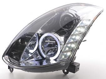 Coppia Fari Fanali Anteriori Tuning Dayline Luci Diurne G35 Coupe CV35