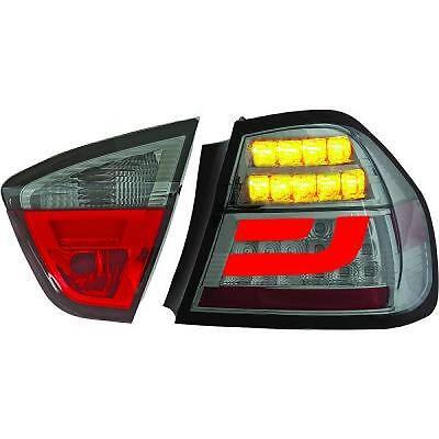 Coppia fari fanali posteriori TUNING tubelight Serie3 E90 05-08 berlina fume