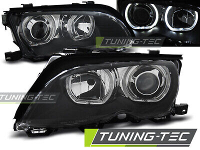 FARI ANTERIORI ANGEL EYES LED NERI per E46 09.01-03.05