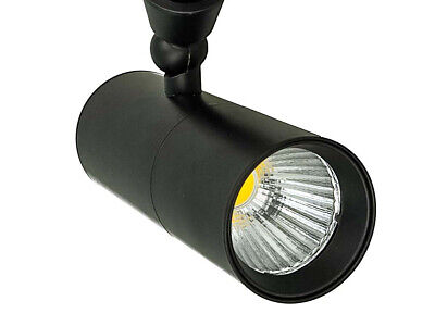 Faro Led Da Binario Trifase 30W 3000LM D53 Carcassa Nera 3000K CRI 80 UGR 16