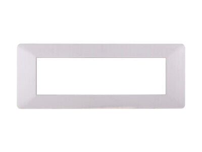 ETTROIT Placca Plastica Serie Starlight 7P Colore Bianco Compatibile Con Vimar