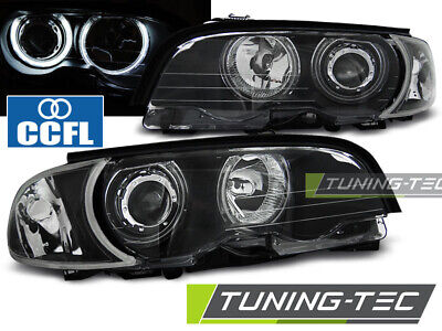 HEADLIGHTS ANGEL EYES CCFL BLACK fits E46 04.99-03.03 COUPE CABRIO
