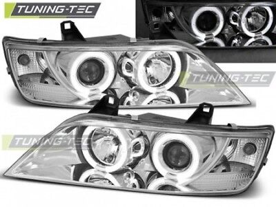 Coppia Fari Fanali Anteriori Tuning Z3 01.96-02 ANGEL EYES Cromato