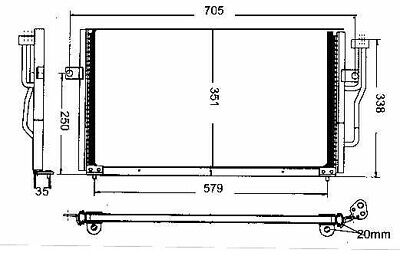 Condensatore clima S40 V40 95-04 597x330 1.6 1.8 2.0 AUTOM.