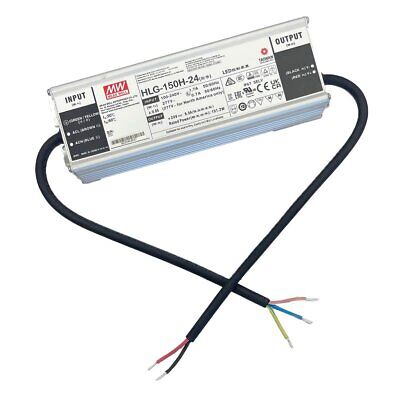 Meanwell HLG-150H-24 Alimentatore Led Driver CC CV 150W 24V 6,3A IP67 Input