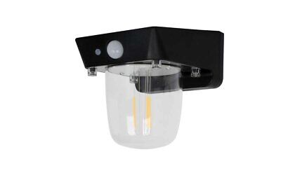 Faro Led Solare Da Parete 1,2W 120LM 3000K Rotondo Trasparente Interrrutore 3