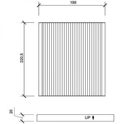 FILTRO ABITACOLO TOYOT COMPATIBILE CON TOYOTA Avensis/Corolla