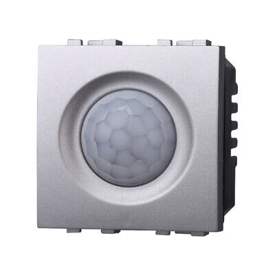 ETTROIT Sensore Movimento PIR Timer 2P 2M Colore GRIGIO Compatibile Con Bticino