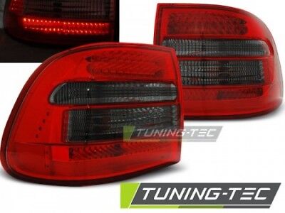 Coppia Fari Fanali Posteriori Tuning CAYENNE 2002 > 2006 Fume' Rosso LED