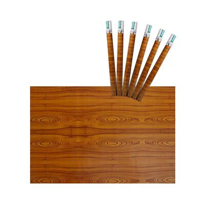 6 Rotoli Carta Adesive Per Mobili 45X200cm Legno da Parati Autoadesive