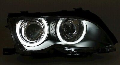 Coppia Fari Fanali Anteriori CCFL Angel Eyes serie 3 e46r E46 Limousine