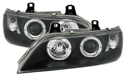 Coppia kit set Fari Fanali tuning Angel Eyes Fari Z3 1996-2002 Neri H1/H1