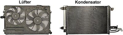 Gruppo radiatore 03- 2.0 TDi 3C0121253K/1K0145803AF