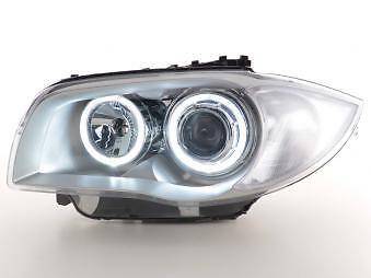 Coppia Fari Fanali Anteriori Tuning Dayline Luci Diurne serie 1 E81/E87 crom