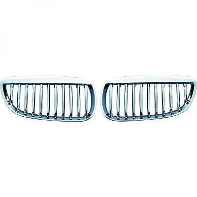 Coppia Calandre Griglie Mascherine TUNING Serie3 E92 E93 06-09 tutta cromata