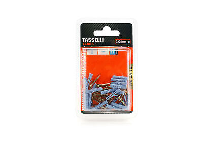 Kit 22 pcs Tasselli &Oslash;4x20mm Con Viti 3x20mm <ul><li>Kit Ø4x20mm
