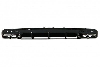 Diffusore d'aria per paraurti posteriore con terminali del silenziatore cromati