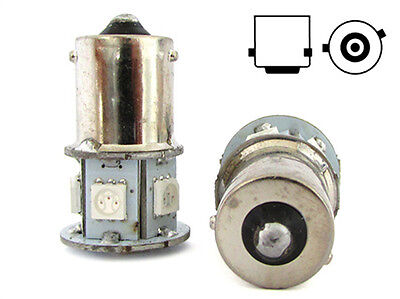 COPPIA Lampada Lampadina Luce LED RY5W/RY10W (BAU15s) PY21W 12V ARANCIONE