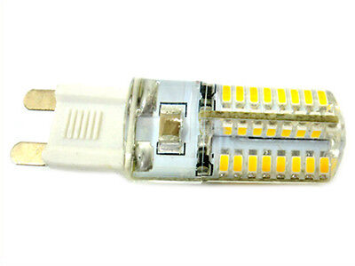 Lampada LED G9 220V 35W Bianco Freddo 360 Gradi Con Silicone Super Slim 64 SMD 3