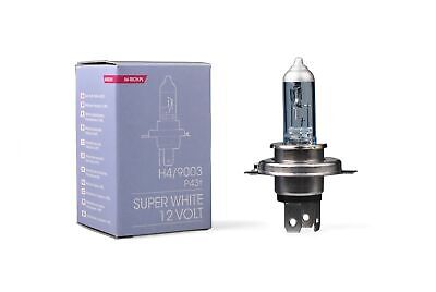 LOTTO DI 10 PEZZI Lampadina alogena M-TECH SuperWhite H4 9003 HB2 12V 60/55W