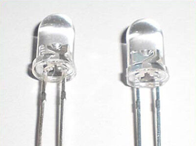 100 PZ LED F5 diametro 5mm Bianco 6000K 30-32V