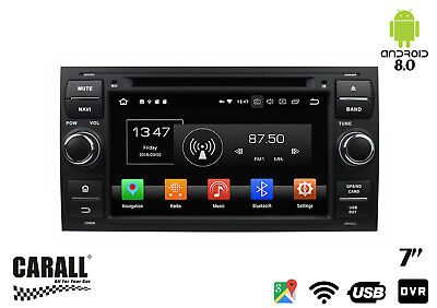 Autoradio Android 8.0 Focus GPS DVD USB SD WI-FI Bluetooth Navigatore