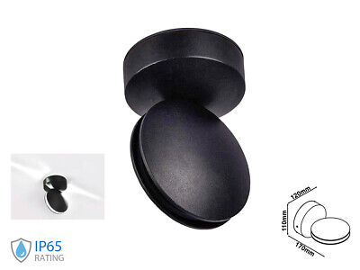 Applique Lampada LED da Muro o Soffitto 7W 3000K Carcassa Nera Fascio Stretto 3