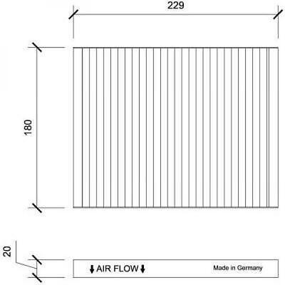 Filtro abitacolo antipolline ix20 2010- Venga