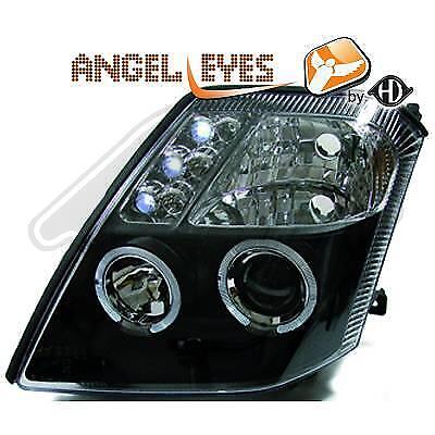 Coppia Fari Fanali Anteriori TUNING C2 2003-2010 NERI Anelli Angel Eyes