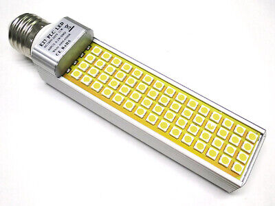 Lampada LED E27 PLC 220V 12W 60 SMD 5050 Bianco Freddo Basso Consumo a vite