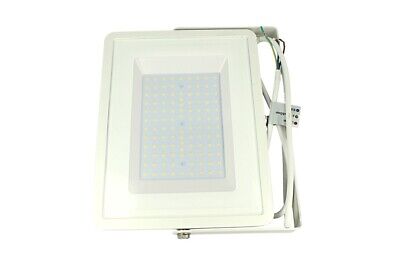 Faro Led Flood Light 100W IP65 Bianco Neutro Super Slim 30mm Carcassa Bianca Sa