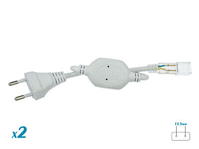 2 PZ Spina Alimentatore Trasformatore Raddrizzatore Pin Passo 13,5mm Adattatore