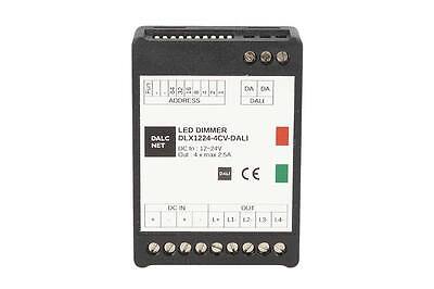 Dalcnet DLX1224-4CV-DALI Led Dimmer Dali 4 Ch RGB RGBW