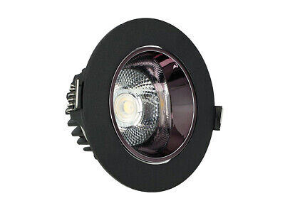 Faretto Led COB da Incasso 10W 6400K Rotondo Riflettore Orientabile Carcassa Ne