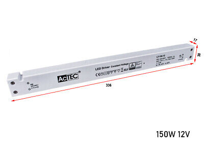 Alimentatore Ultra Slim Sottile 150W 12V Trasformatore CV Per Striscia Led