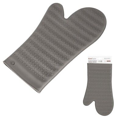Guanto da Forno in Silicone Resiste al Calore con Impugnatura Robusta 12 X 29cm