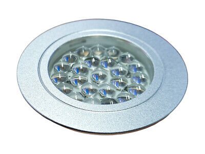 Faretto Led Da Incasso Dimmerabile Touch On Off Carcassa Argento Satinato