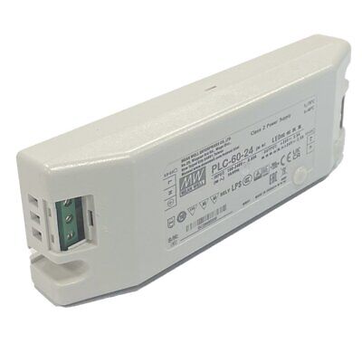 Meanwell PLC-60-24 Alimentatore 24V 2,5A 60W Con Scatola Chiusa In Plastica