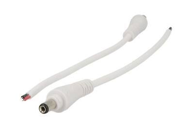 2 PZ Connettori Spinotto Maschio DC Con Lock Blocco Di Sicurezza Diametro 5,5mm