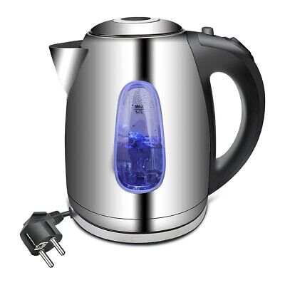 Bollitore Acqua Elettrico 1,7 Litri In Acciaio Inox 2200W Spina Schuko 16A