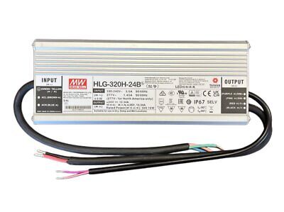 MeanWell HLG-320H-24B Alimentatore IP67 320W 24V 13,34A Dimmerabile 1-10V PWM