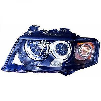 Faro fanale anteriore Destro A4 00-04 nero H7+H9 con motorino reg elettrica