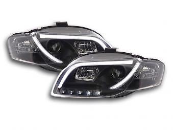 Coppia Fari Fanali Anteriori Tuning Dayline DRL LTI CCFL A4 8E 05-07 ne