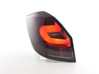 Coppia Fari Fanali Posteriori Tuning LED LTI Fabia 5J 5 porte 07-10 rosso/