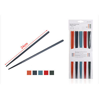 5 Paia Bacchette Cinesi in Fibra di Vetro Premium, Lavabili Lavastoviglie