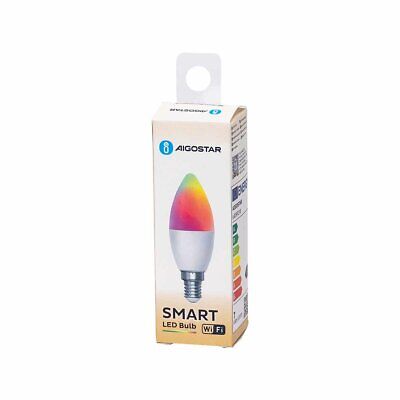 Lampadina LED Smart E14 C37 WiFi 6.5W RGB +2700K-6500K <ul><li>Controllo da