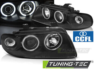 HEADLIGHTS ANGEL EYES CCFL BLACK fits A4 11.94-12.98