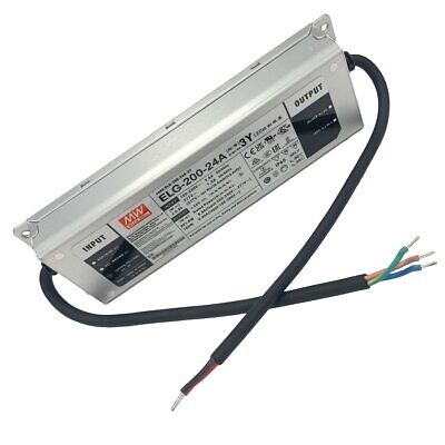 MeanWell ELG-200-24A-3Y Alimentatore IP67 200W 24V 8,4A Input 220V e 110V